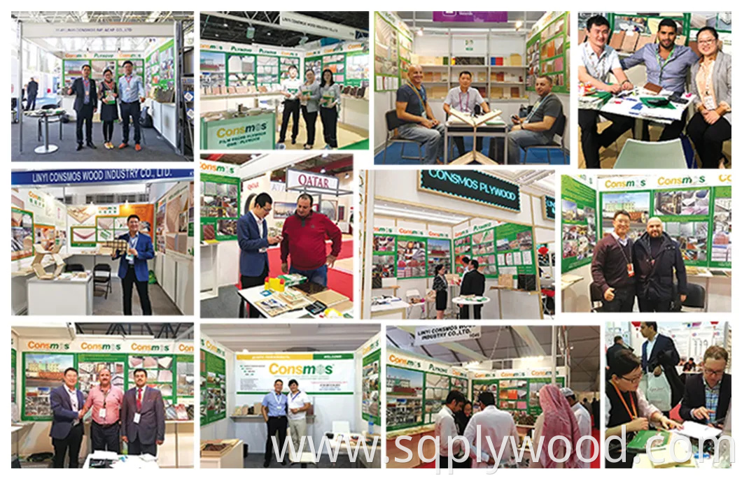 Consmos 3 Star 18mm Waterproof Melamine WBP Glue Film Faced Plywood for Construction